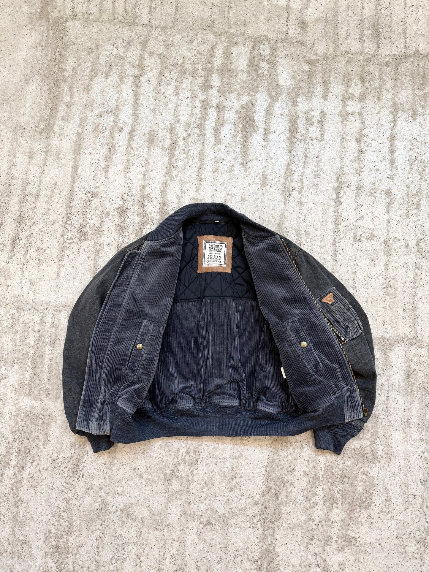 Emporio Armani 1980s denim bomber