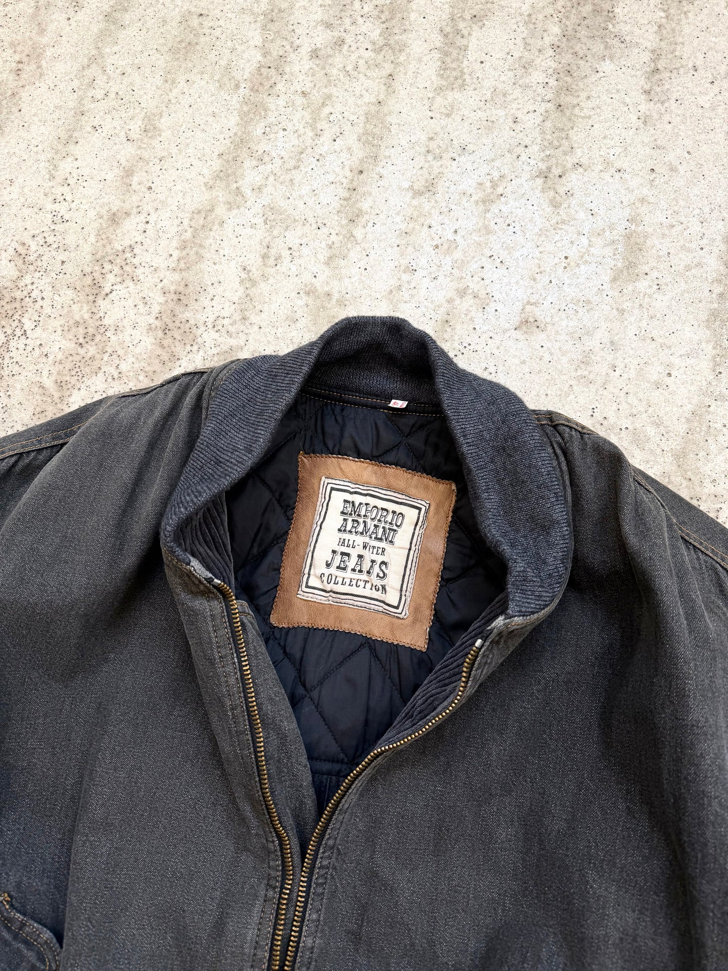 Emporio Armani 1980s denim bomber