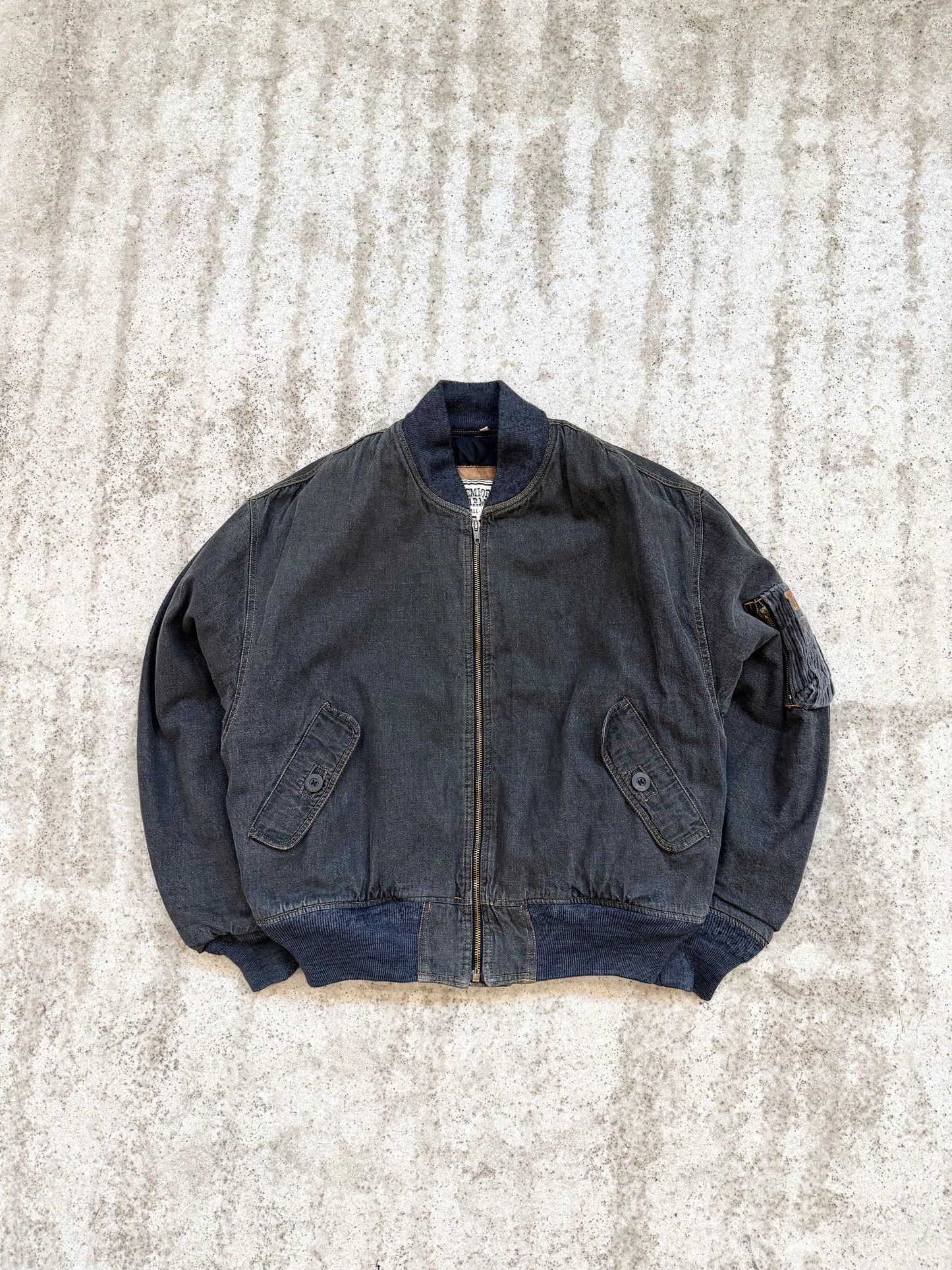Emporio Armani 1980s denim bomber